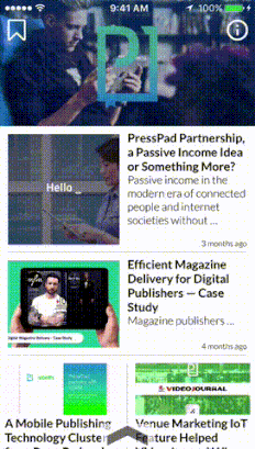 PressPad News iPhone demo